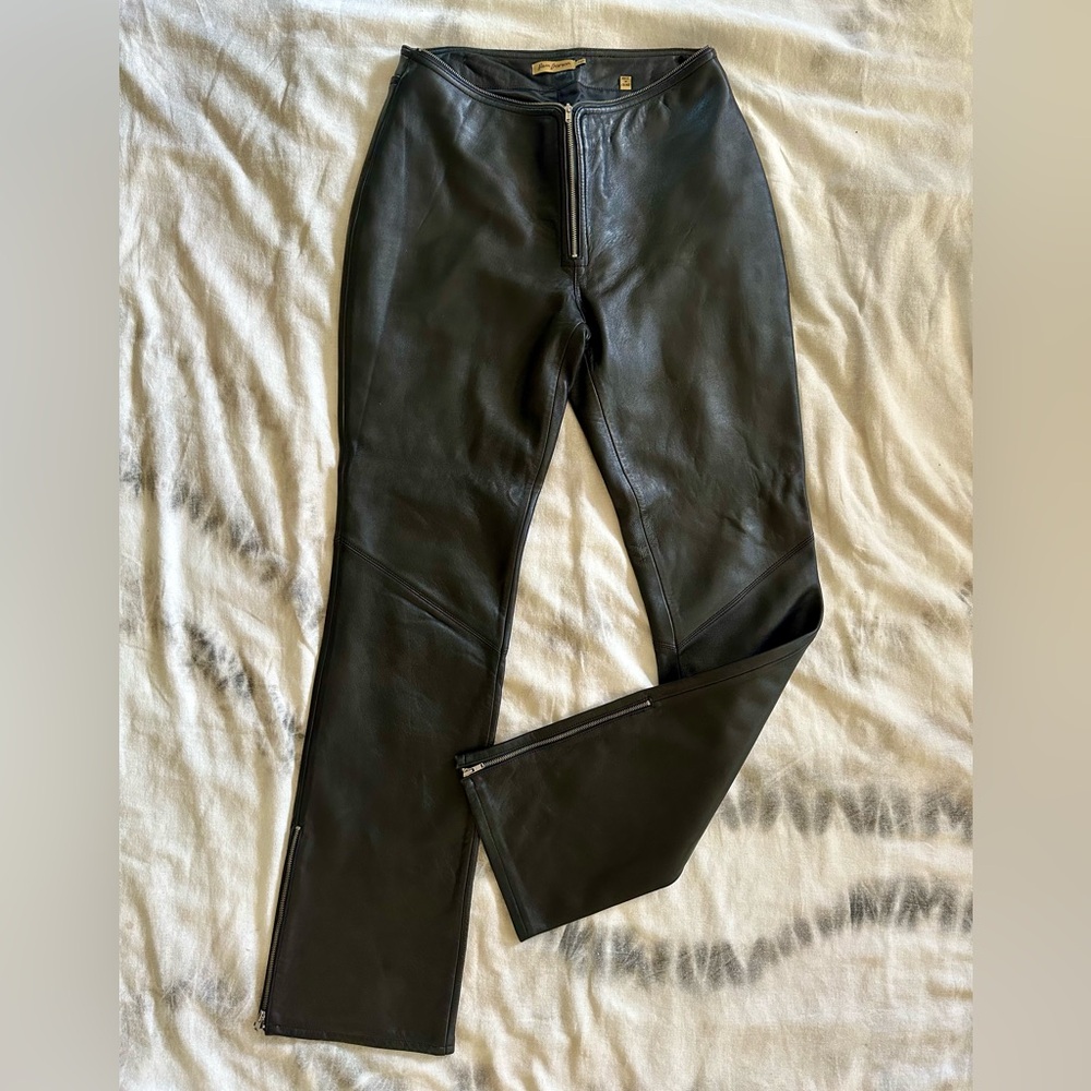 Rare Vintage Rem Garson Leather Pants Y2K - 6